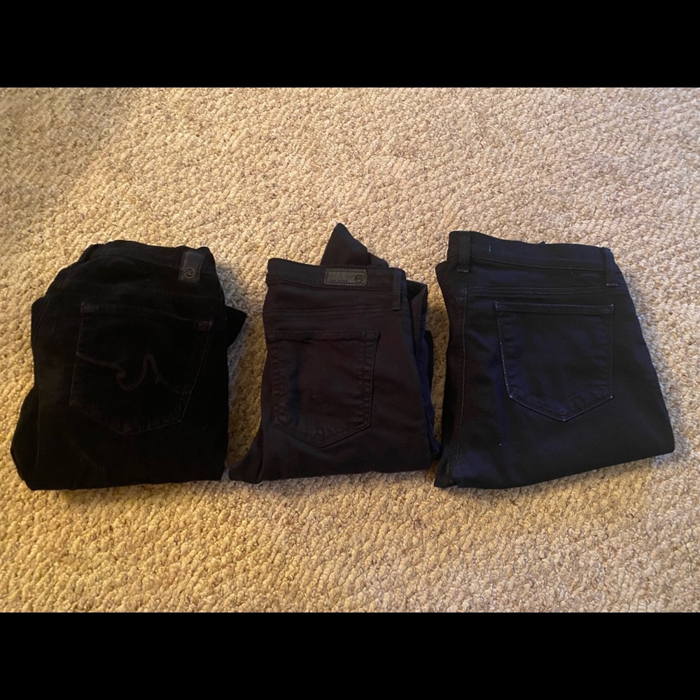 Bundle of Designer Black Jeans - size 30 2 Adriano Goldschmeid 1 J BRAND